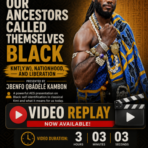 [Video Replay+Slides] Our Ancestors Called Themselves Black