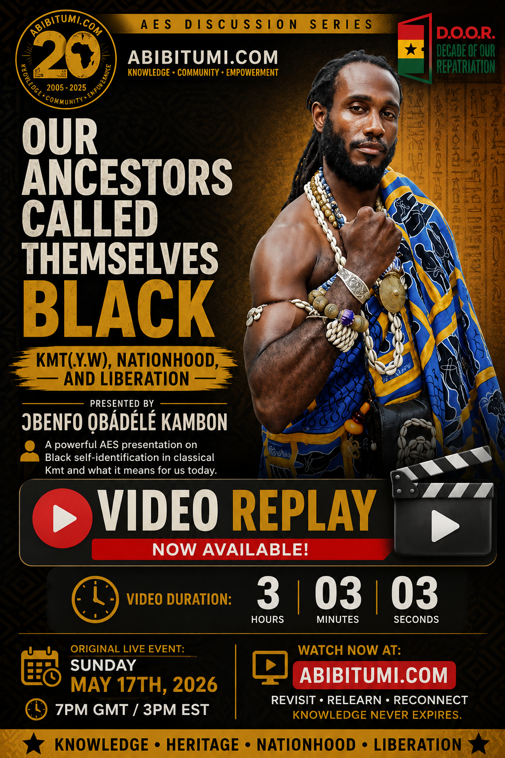 [Video Replay+Slides] Our Ancestors Called Themselves Black