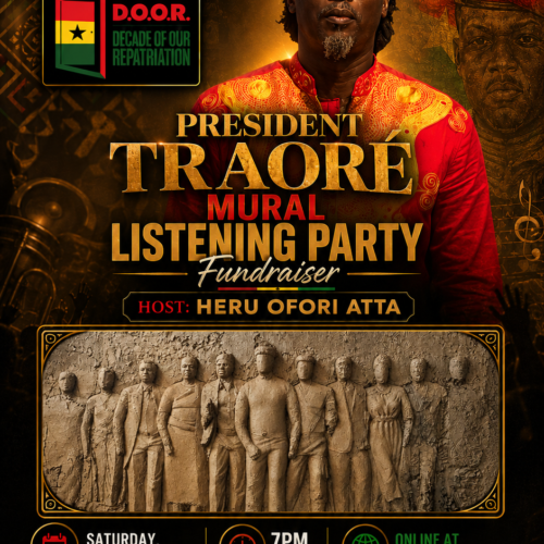 President Traoré Mural Listening Party Fundraiser