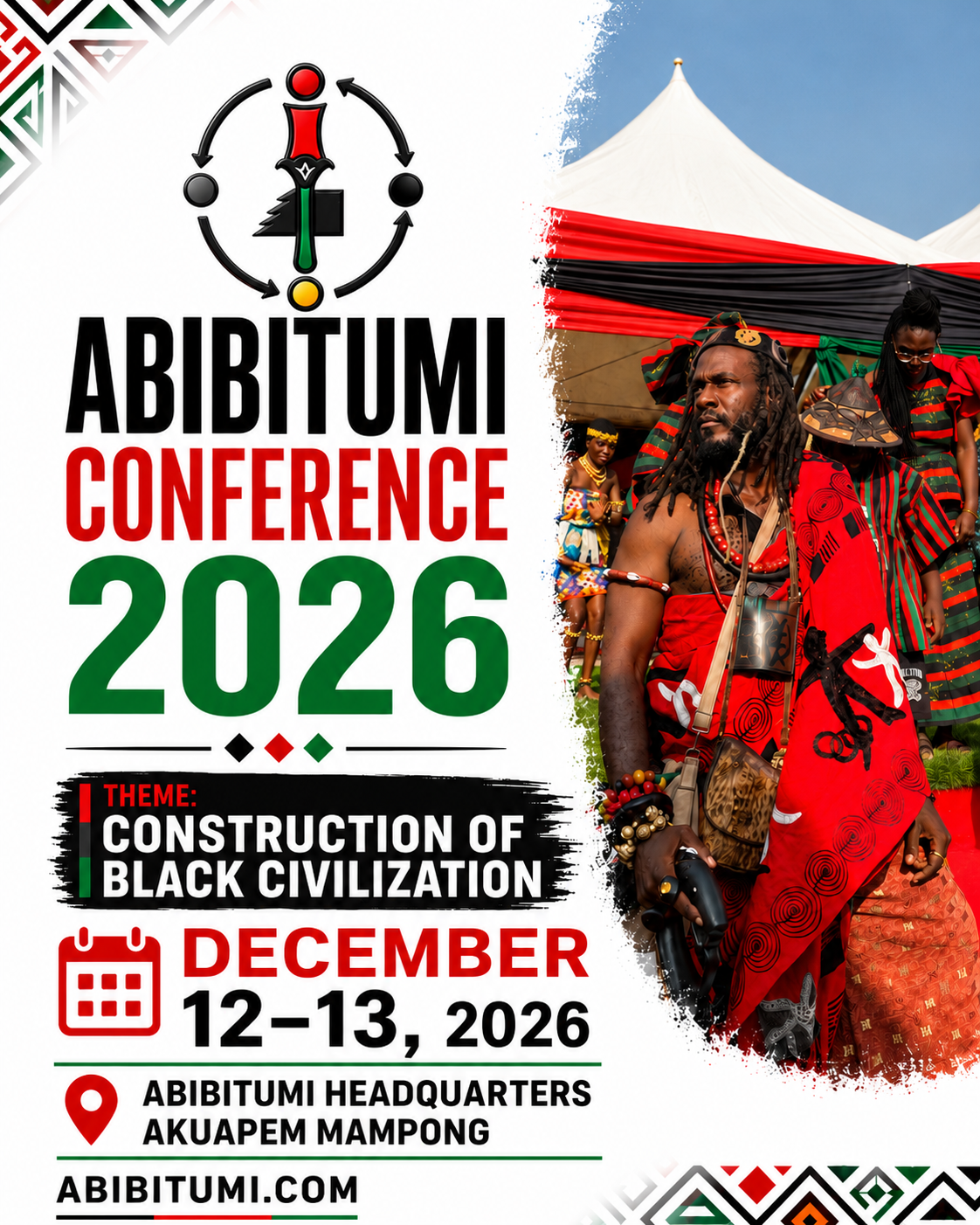 Abibitumi Black Power Conference and Abibifahodie Festival flyer