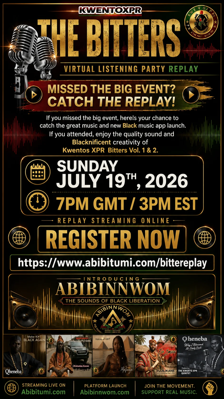 Replay: The Bitters Listening Party & Abibinnwom Black Music App Launch