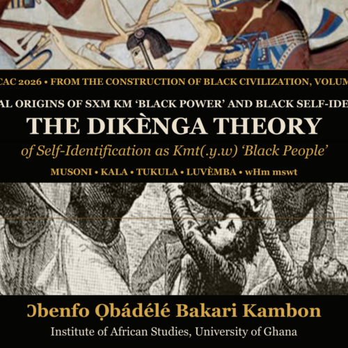 ASCAC 2026 — The Dikènga Theory of Self-Identification as Kmt(.y.w) Black People, title slide