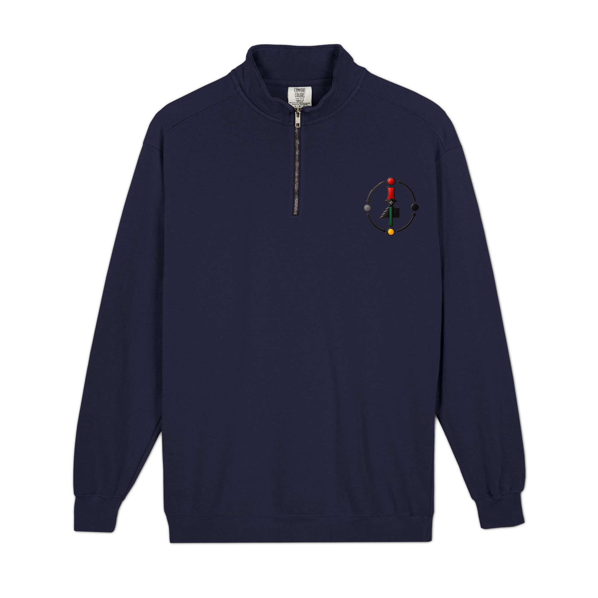 Pan-Afrikan quarter-zip sweatshirt