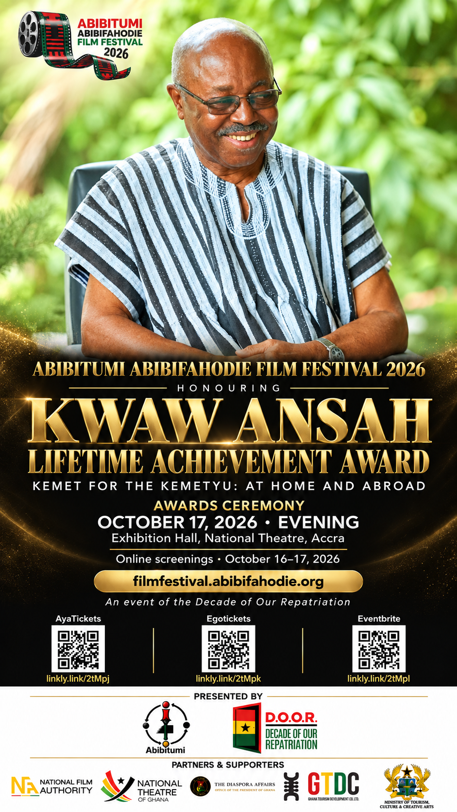 AAFF 2026 Kwaw Ansah Lifetime Achievement