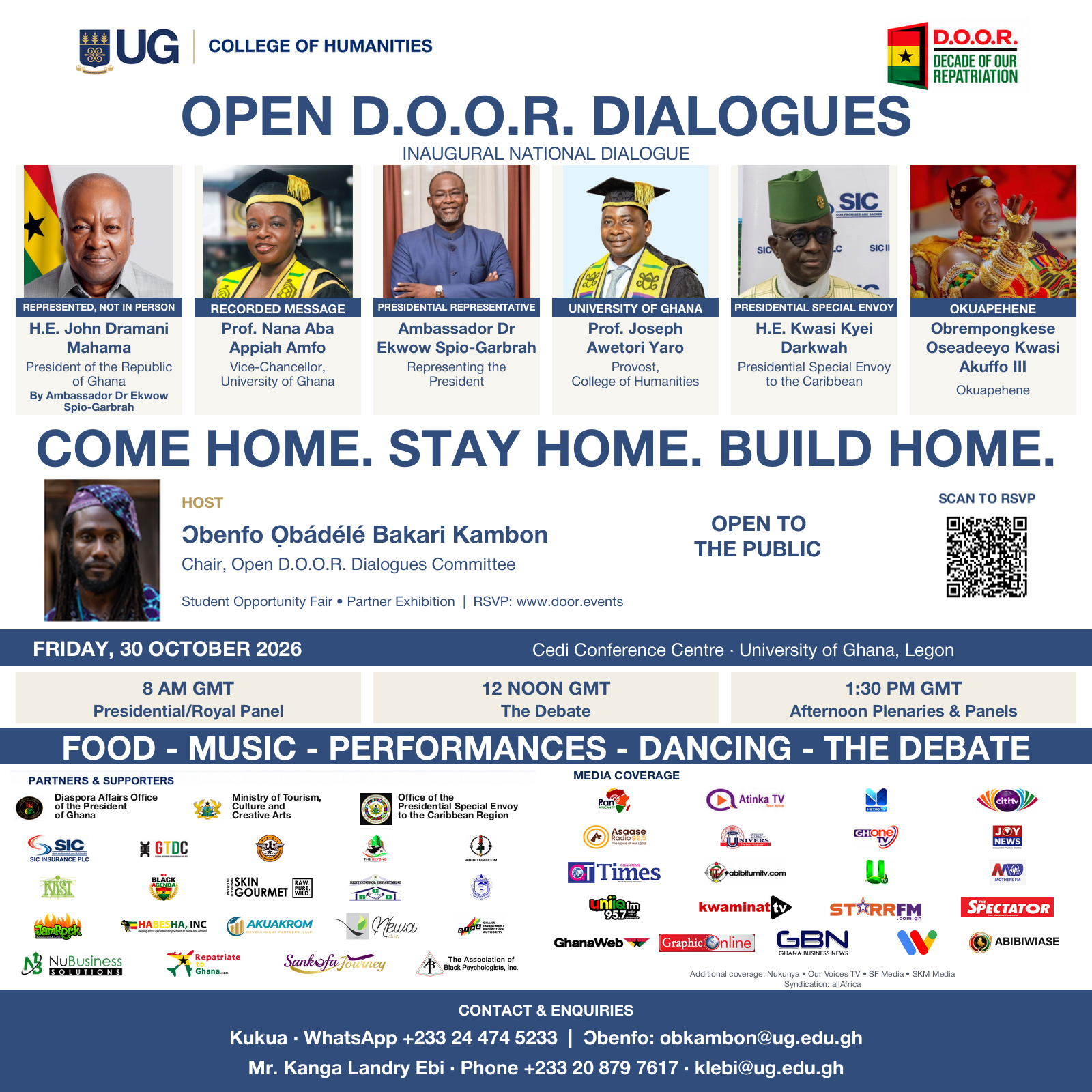 Open D.O.O.R. Dialogues: Come Home. Stay Home. Build Home. — 30 October 2026