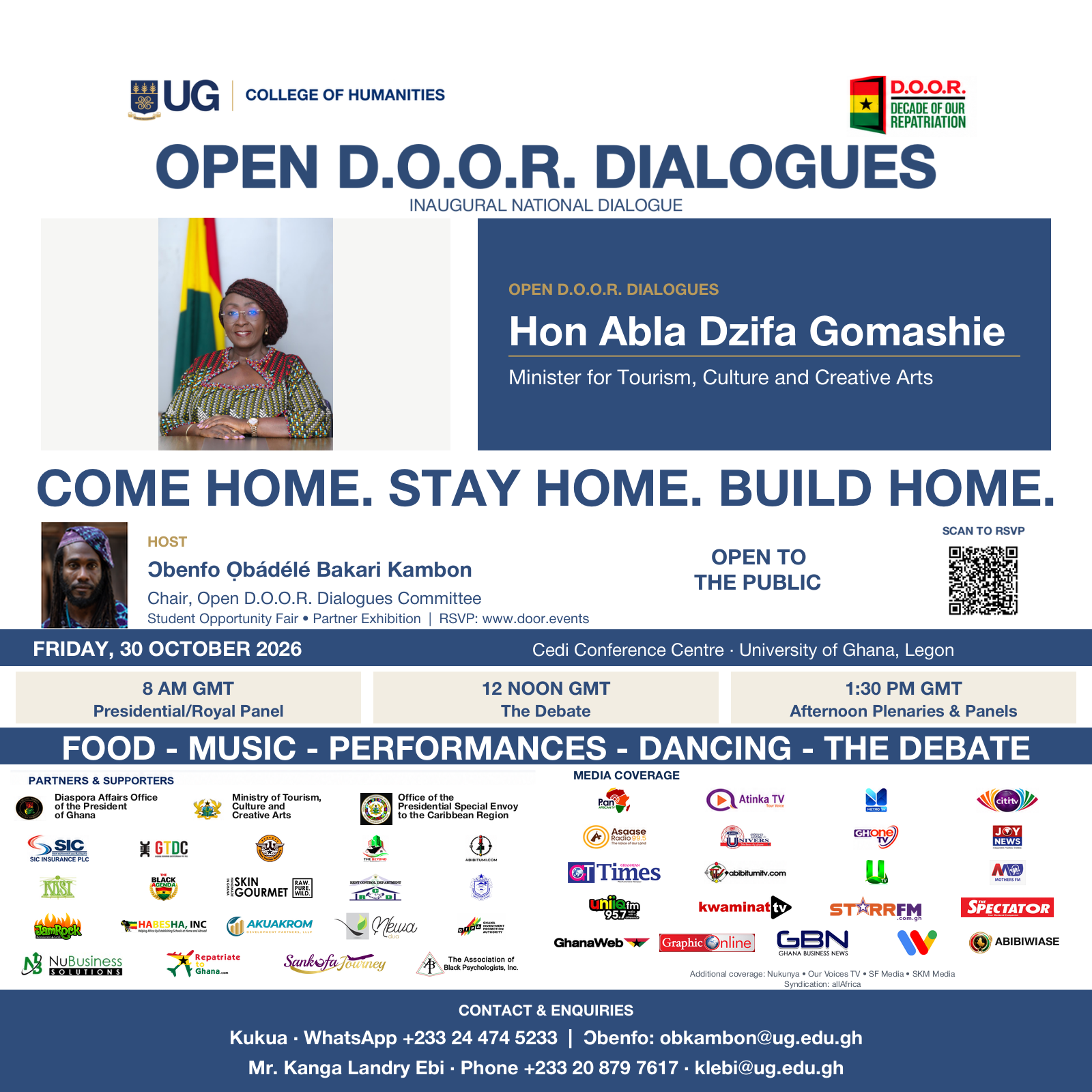 8 days left — Open D.O.O.R. Dialogues with Hon. Abla Dzifa Gomashie