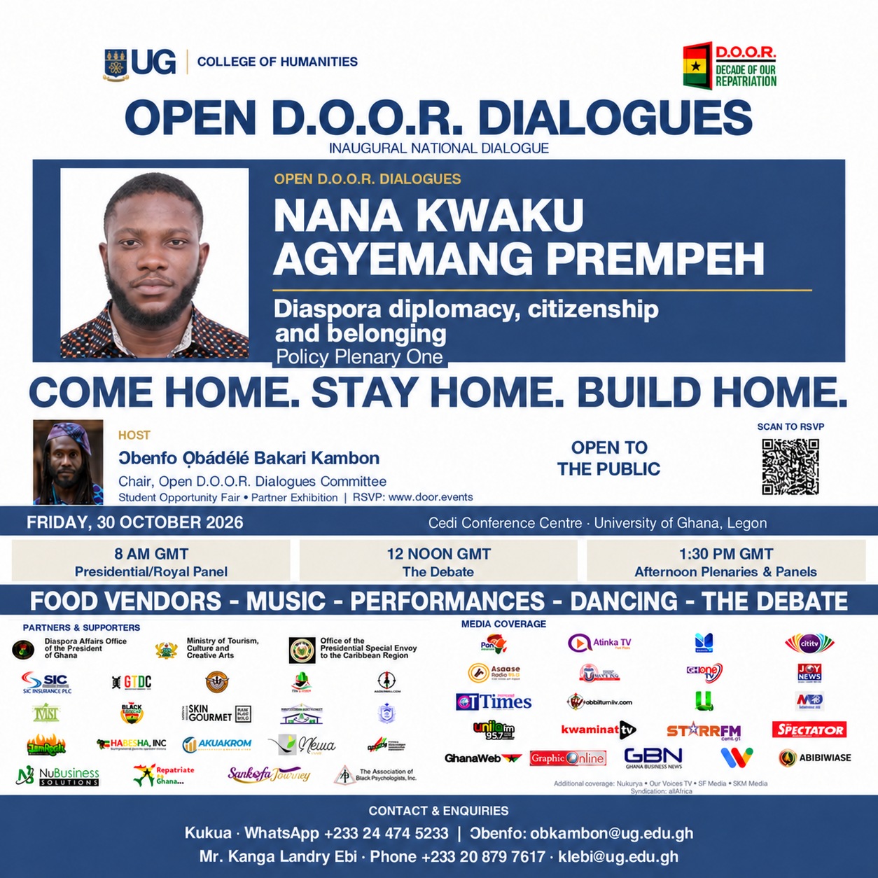 4 days left — Open D.O.O.R. Dialogues with Nana Kwaku Agyemang Prempeh