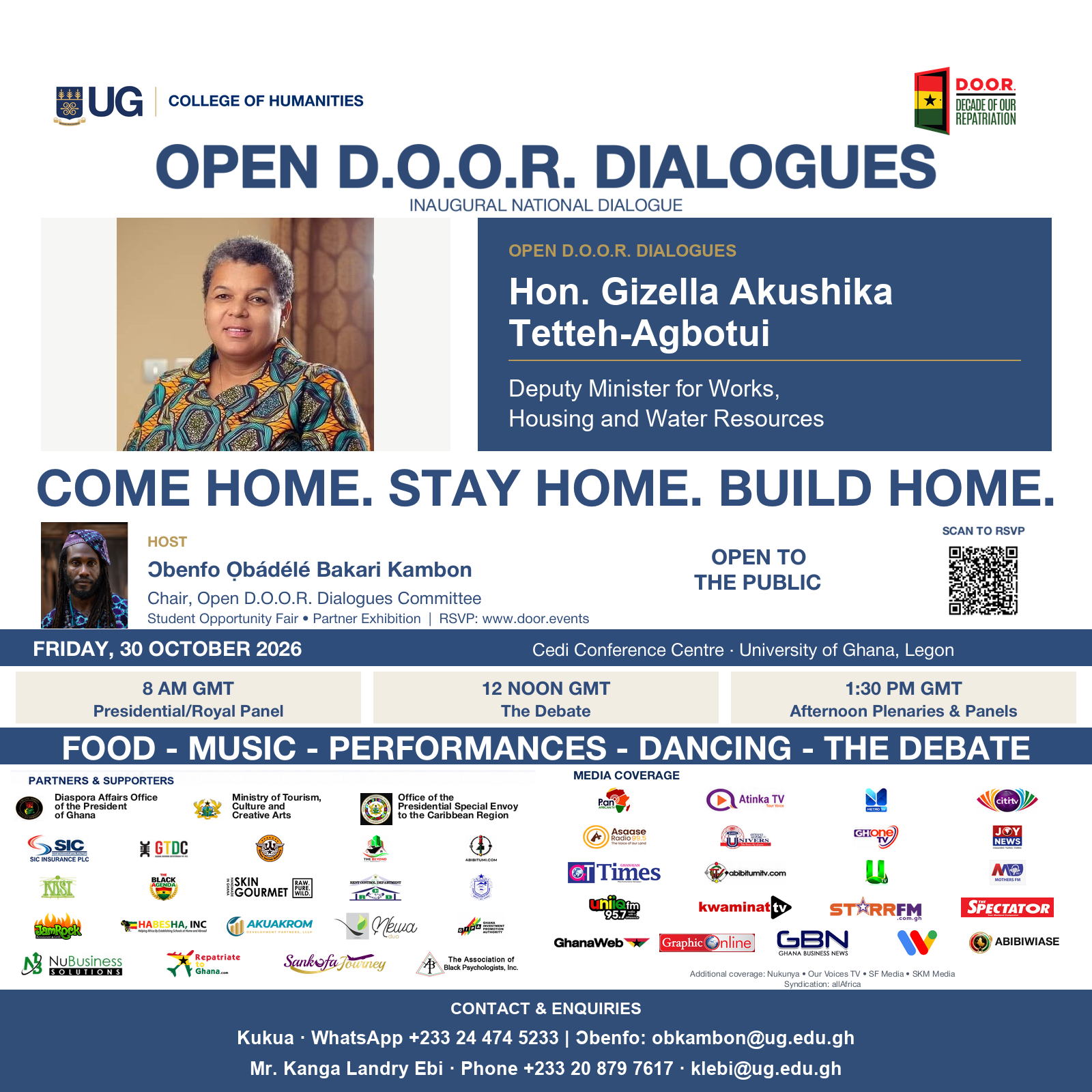 3 days left — Open D.O.O.R. Dialogues with Hon. Gizella Tetteh-Agbotui