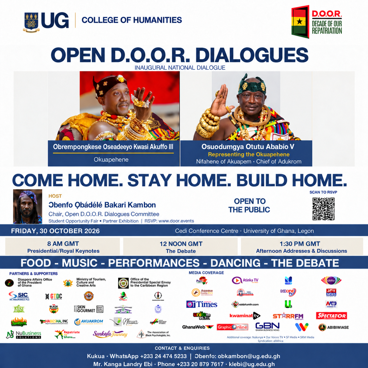 2 days to go — Akuapem royal representation at Open D.O.O.R. Dialogues